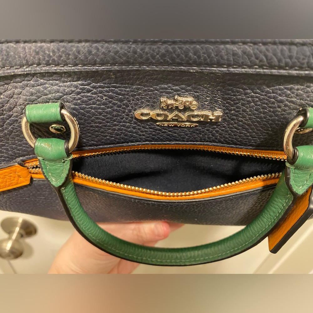 Coach Rowan Satchel Bag In Colorblock - Picture 6 of 13